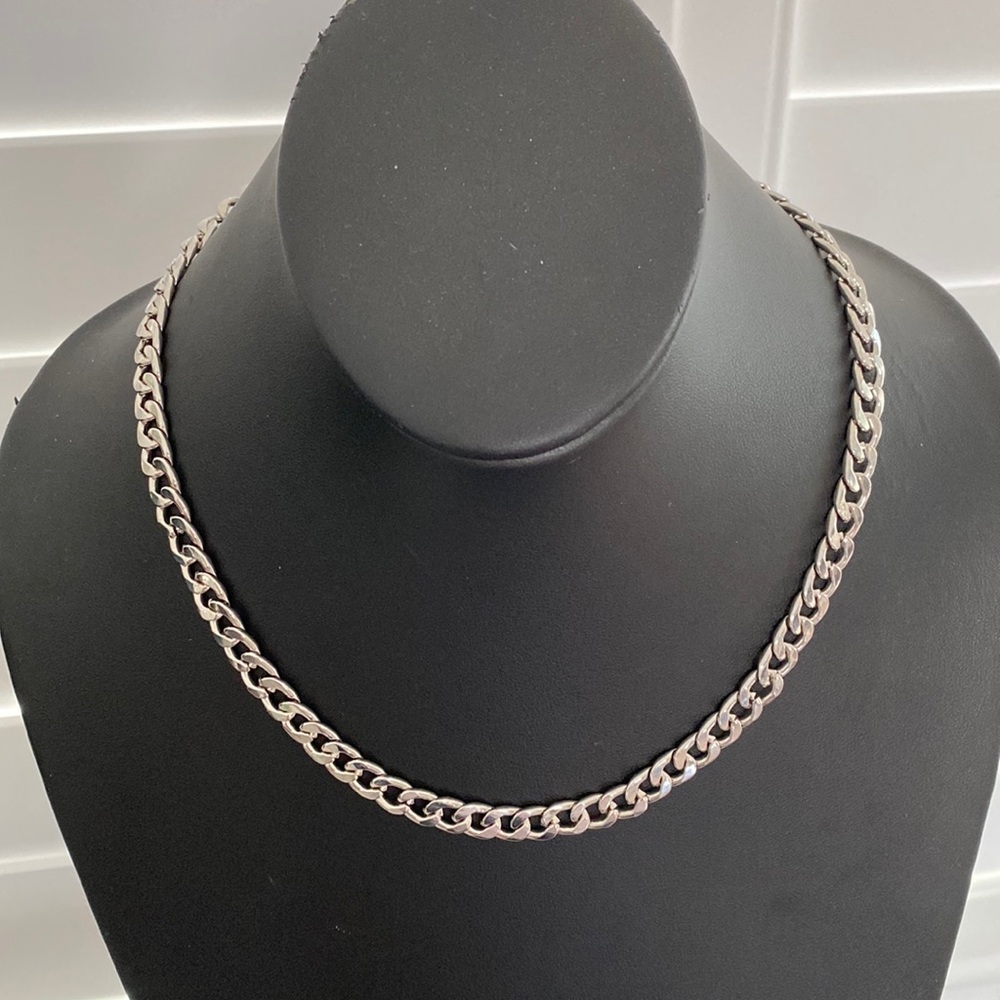 Nashelle NWOT Silver Link Flat Chain